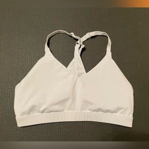 White Fabletics Sports Bra - Size Small